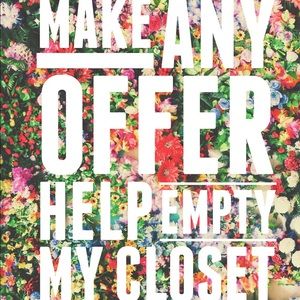 Help me clean out my closet!!  Any offer welcome